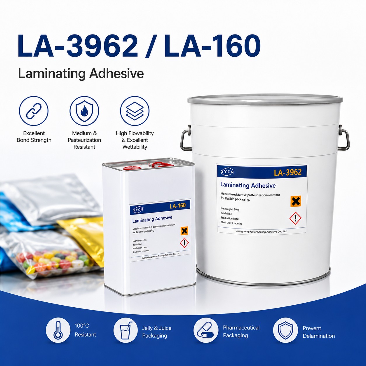 Solvent Based Laminating Adhesive LA-3962 (6)