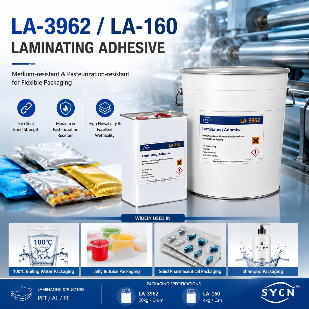 Solvent Based Laminating Adhesive LA-3962 (8)